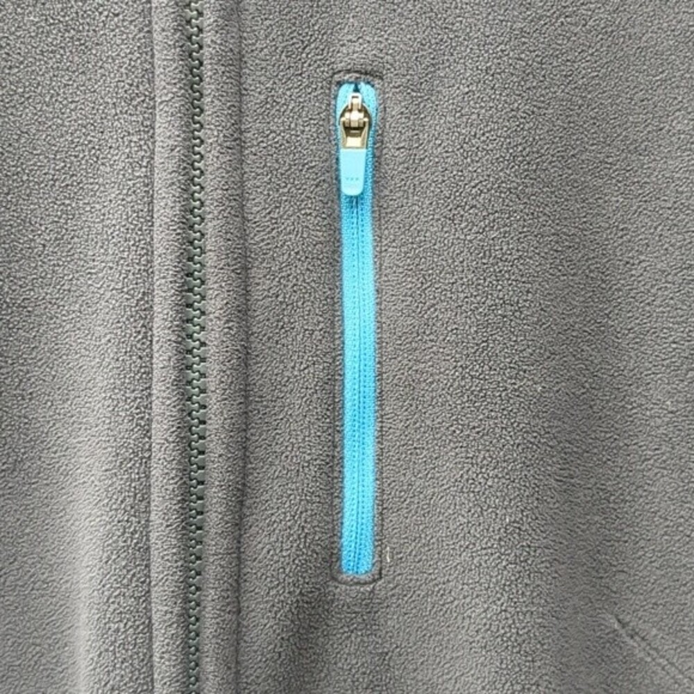 Athleta Hood XS Swara Floral Long embroidered Zip front Jacket Pockets workout - Picture 4 of 8